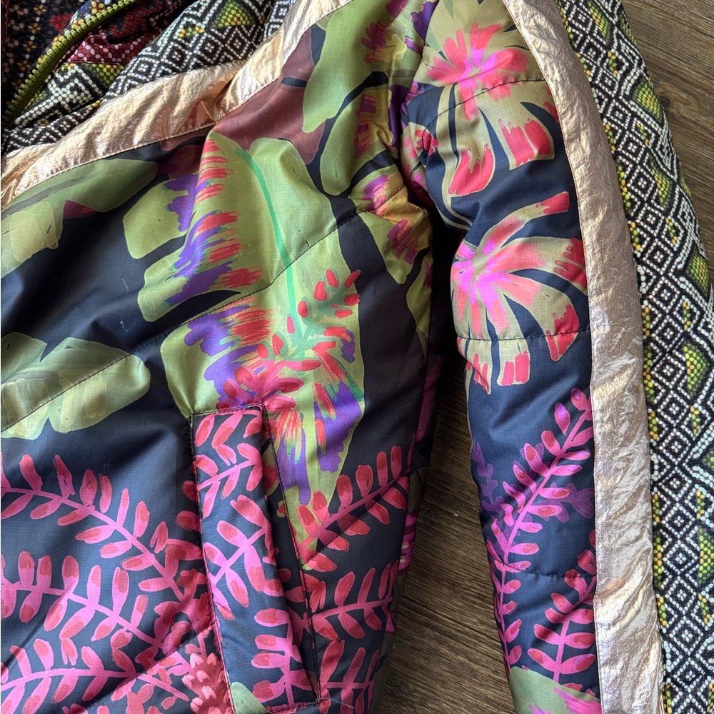 FARM Rio Multicolor Patterned Puffer Jacket - Picture 2 of 5